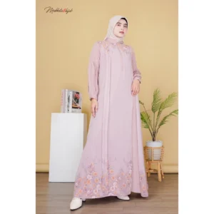 Aera Dress New Motif Plum Abstrak